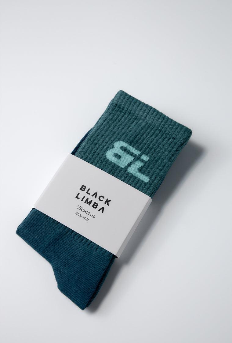 Calcetines largos Kalpa - Teal-Black Limba