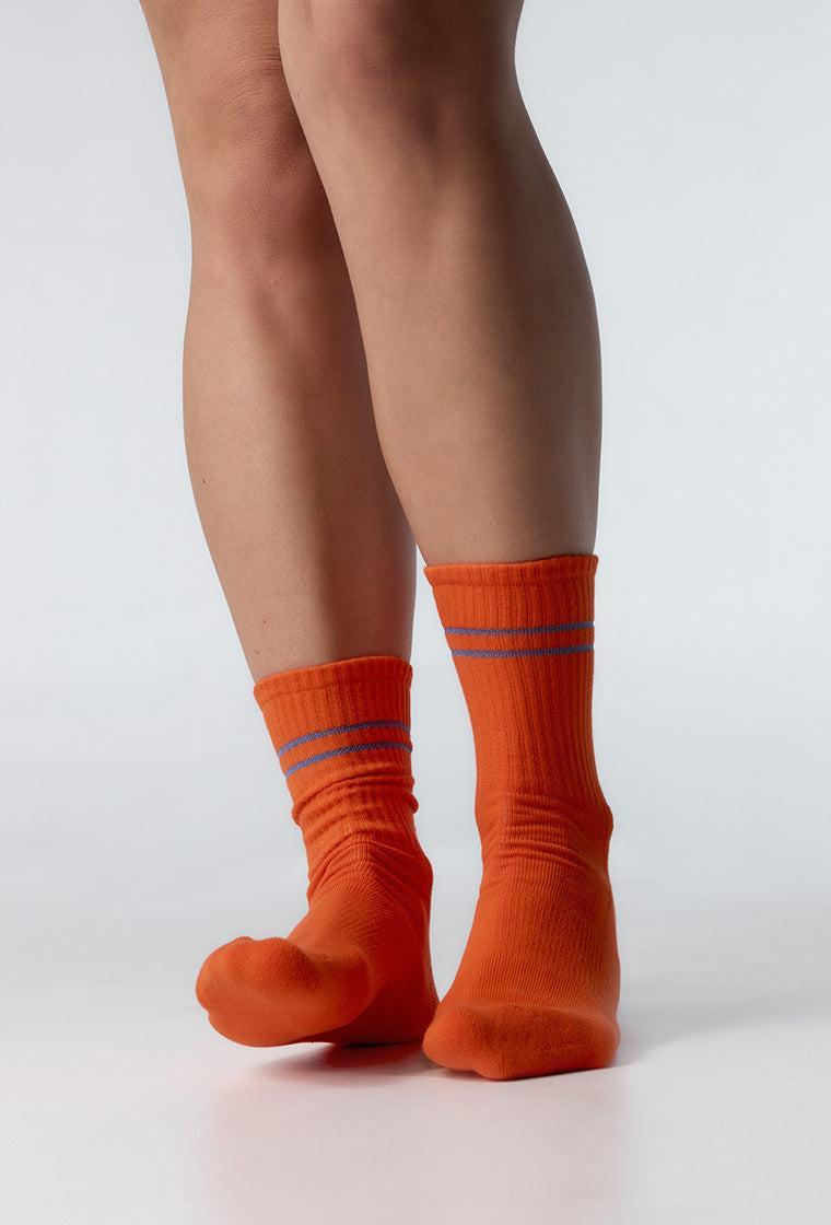 Calcetines largos Pace - Coral-Black Limba