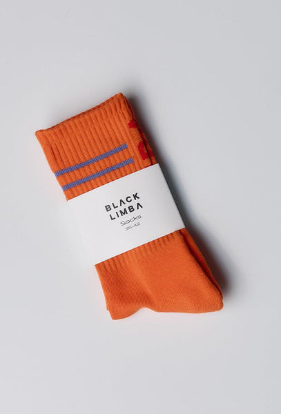 Calcetines largos Pace - Coral-Black Limba