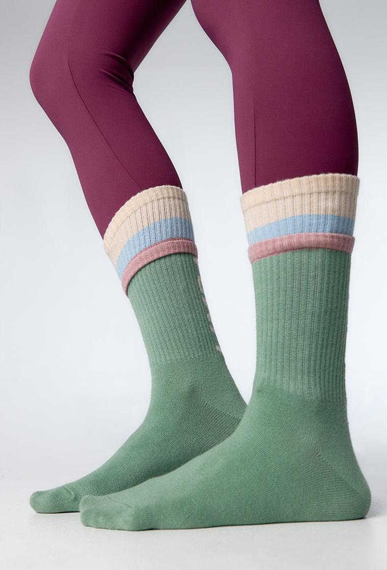 Calcetines largos Zafu - Green-Black Limba