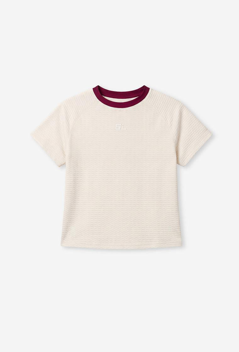 Camiseta bikini Famara - Cream-Black Limba