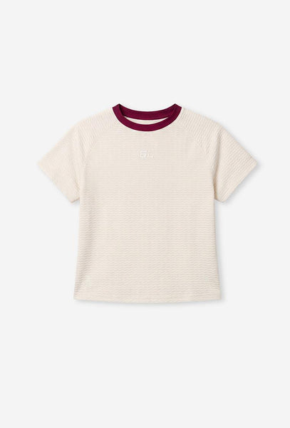 Camiseta bikini Famara - Cream-Black Limba