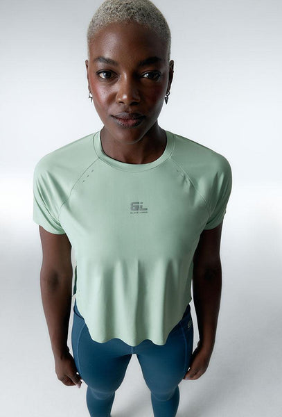 Camiseta deportiva Boost - Frosty Green-Black Limba