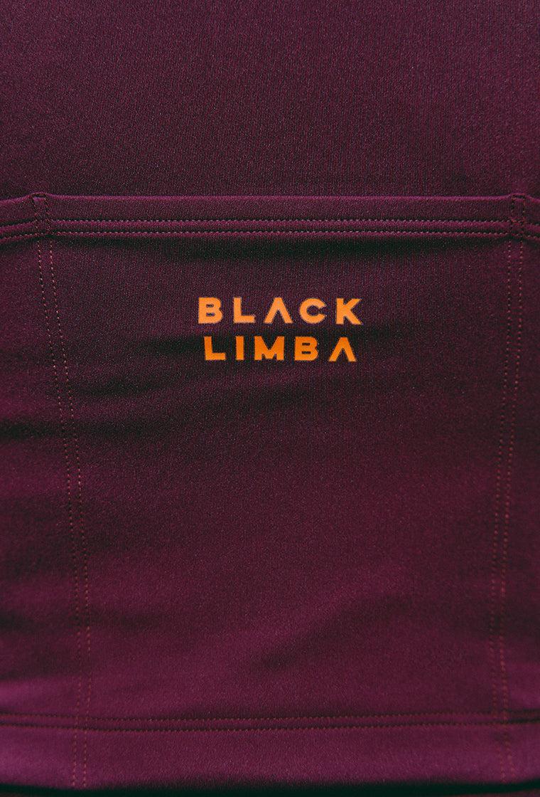 Camiseta deportiva PedalPower - Cherry & Burgundy-Black Limba