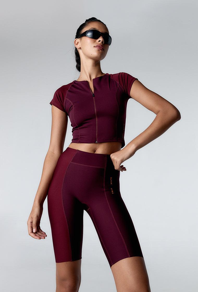 Camiseta deportiva PedalPower - Cherry & Burgundy-Black Limba