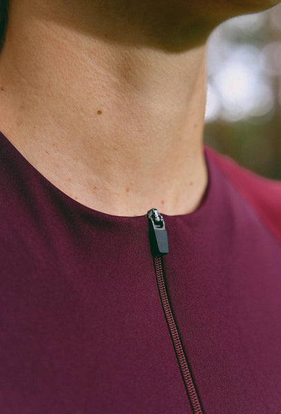 Camiseta deportiva PedalPower - Cherry & Burgundy-Black Limba