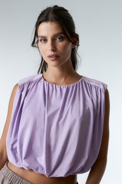 Camiseta deportiva fluida Gather - Lavender-Black Limba