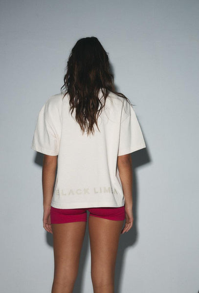 Camiseta deportiva manga corta Chalk - Cream