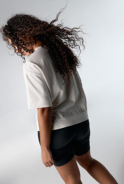 Camiseta deportiva manga corta Chalk - Cream-Black Limba