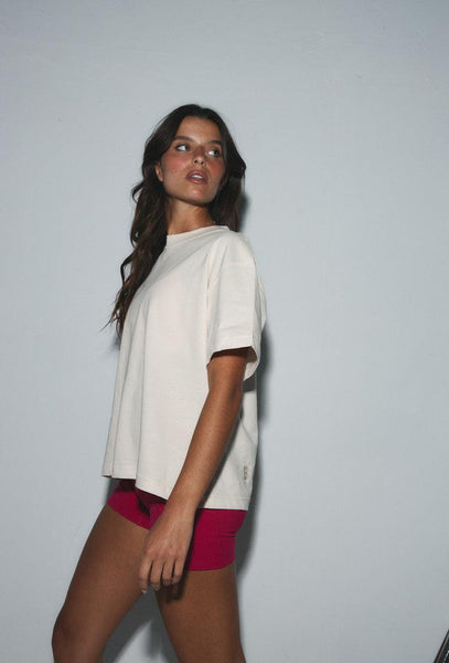 Camiseta deportiva manga corta Chalk - Cream