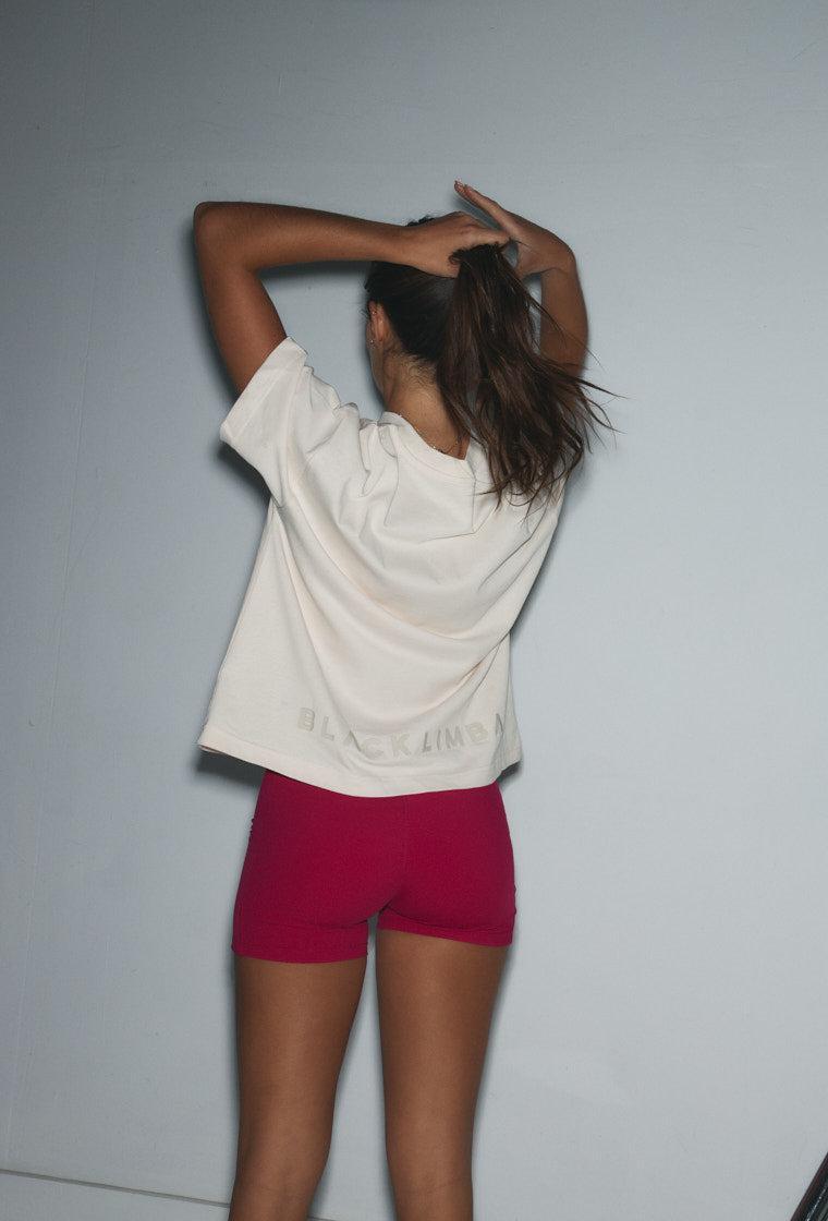 Camiseta deportiva manga corta Chalk - Cream-Black Limba