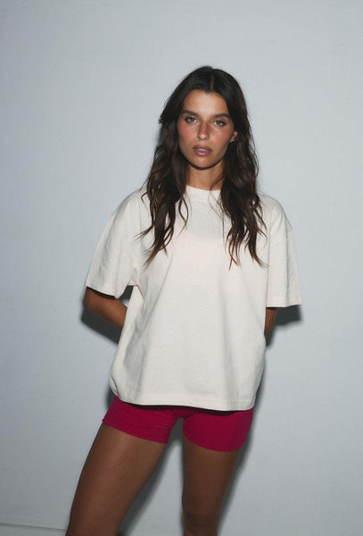 Camiseta deportiva manga corta Chalk - Cream-Black Limba