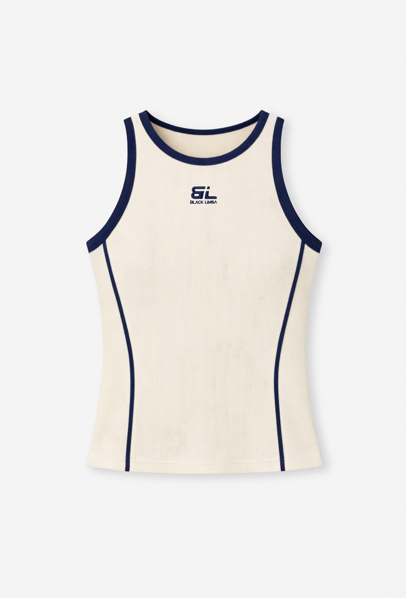Camiseta deportiva sin mangas Pureflex - Cream-Black Limba