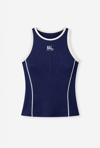 Camiseta deportiva sin mangas Pureflex - Navy-Black Limba