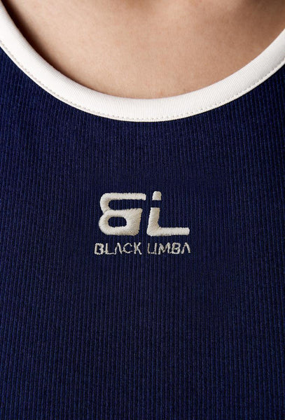 Camiseta deportiva sin mangas Pureflex - Navy-Black Limba