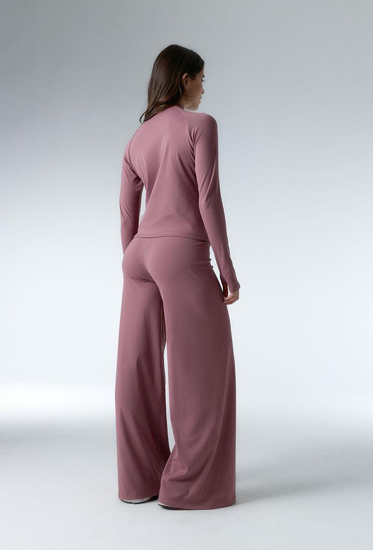Camiseta tacto suave Halves - Rose brown-Black Limba