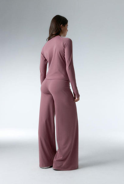 Camiseta tacto suave Halves - Rose brown-Black Limba