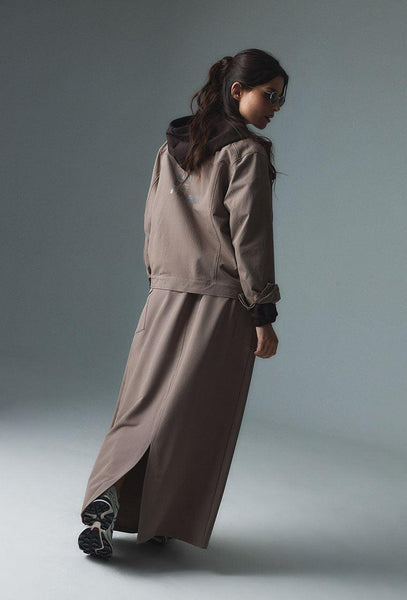 Chaqueta Cross - Camel-Black Limba