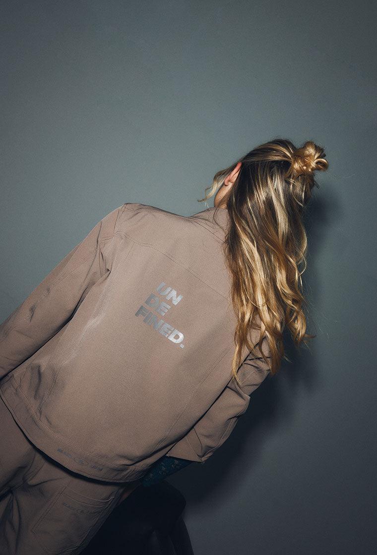 Chaqueta Cross - Camel-Black Limba
