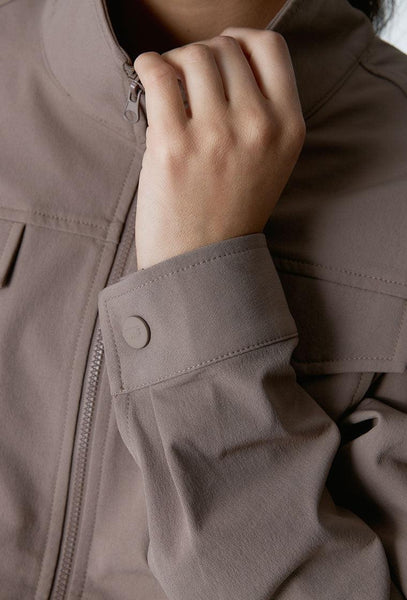 Chaqueta Cross - Camel-Black Limba