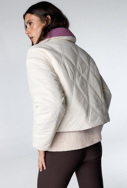 Chaqueta acolchada reversible Kai - Cream-Black Limba