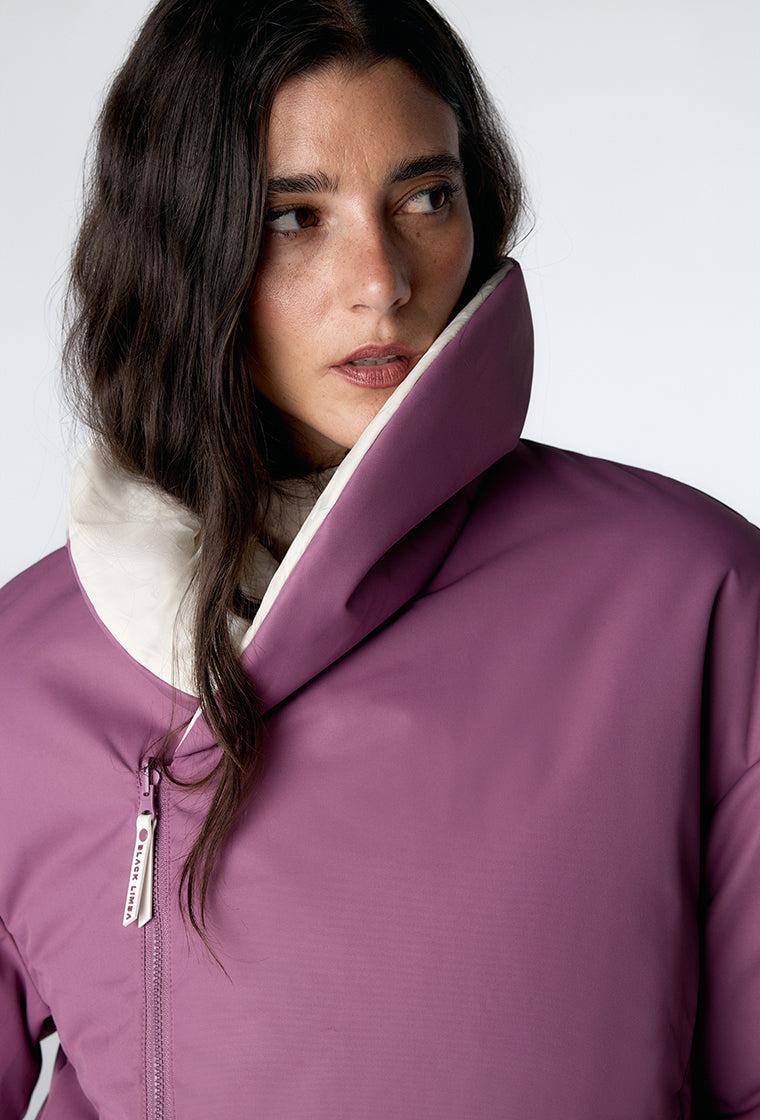 Chaqueta acolchada reversible Kai - Cream-Black Limba