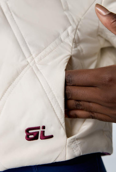 Chaqueta acolchada reversible Kai - Cream-Black Limba