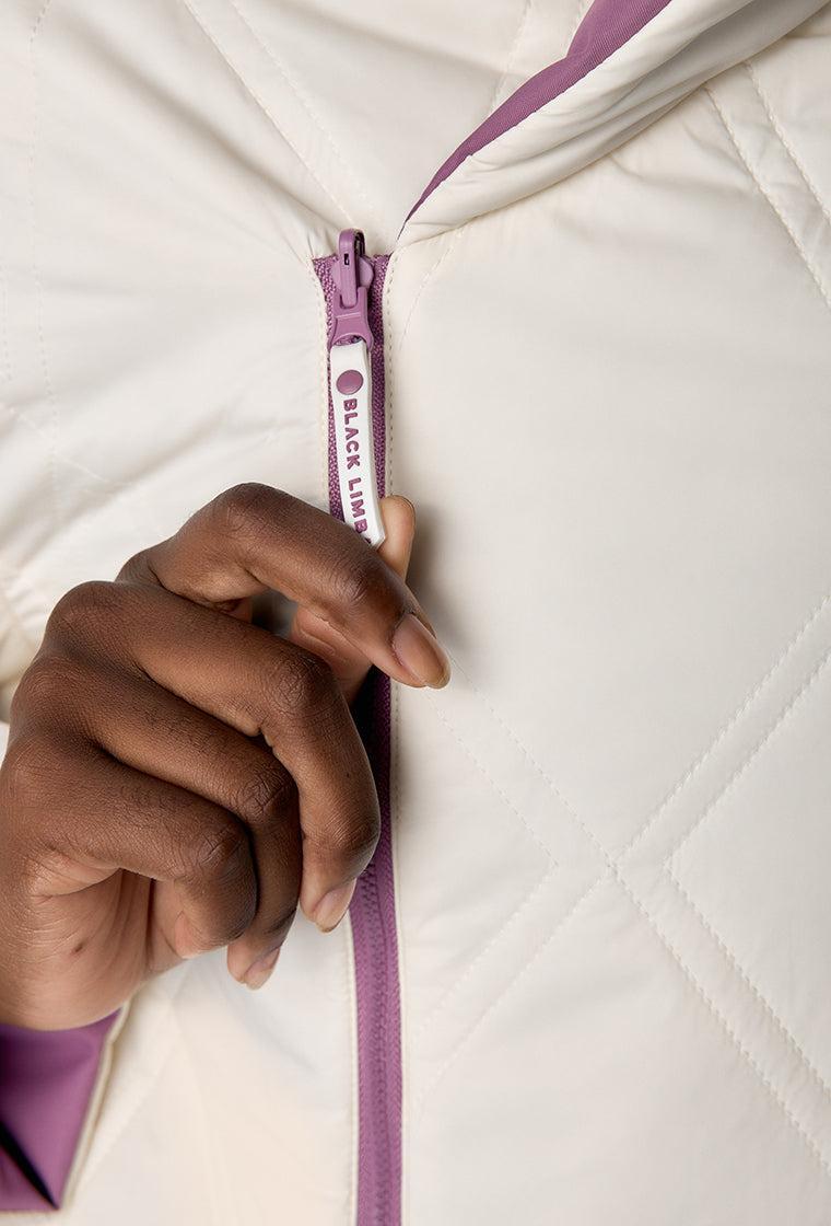 Chaqueta acolchada reversible Kai - Cream-Black Limba