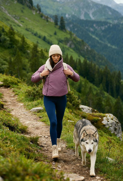 Chaqueta acolchada reversible Kai - Cream-Black Limba