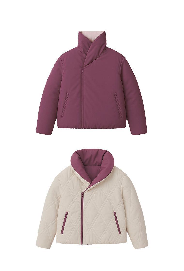 Chaqueta acolchada reversible Kai - Cream-Black Limba