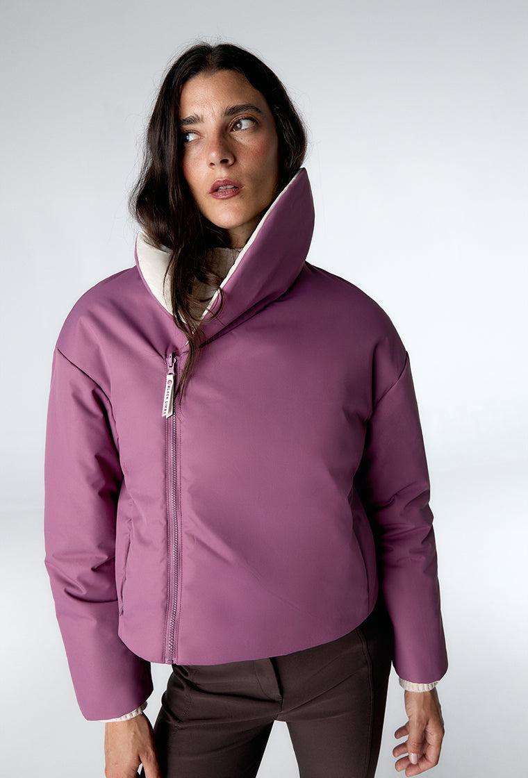 Chaqueta acolchada reversible Kai - Cream-Black Limba