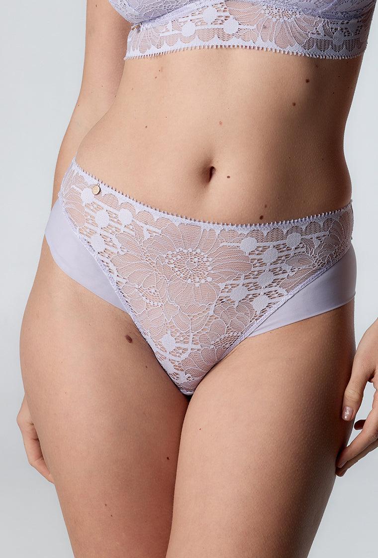 Conjunto de lencería Claire & Dalma - Lavender-Black Limba