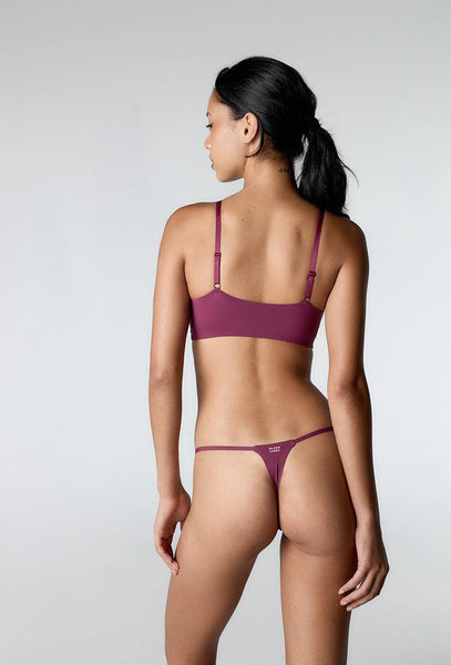 Tanga Jane - Amaranth-Black Limba