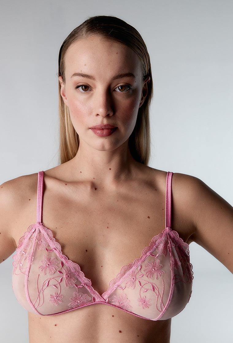 Conjunto de lencería Judy - Bright pink-Black Limba