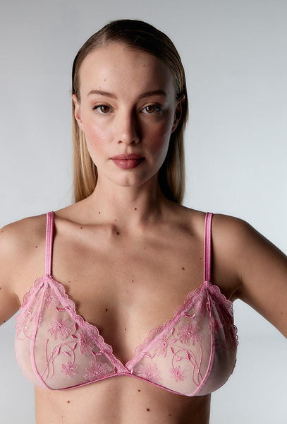 Conjunto de lencería Judy - Bright pink-Black Limba