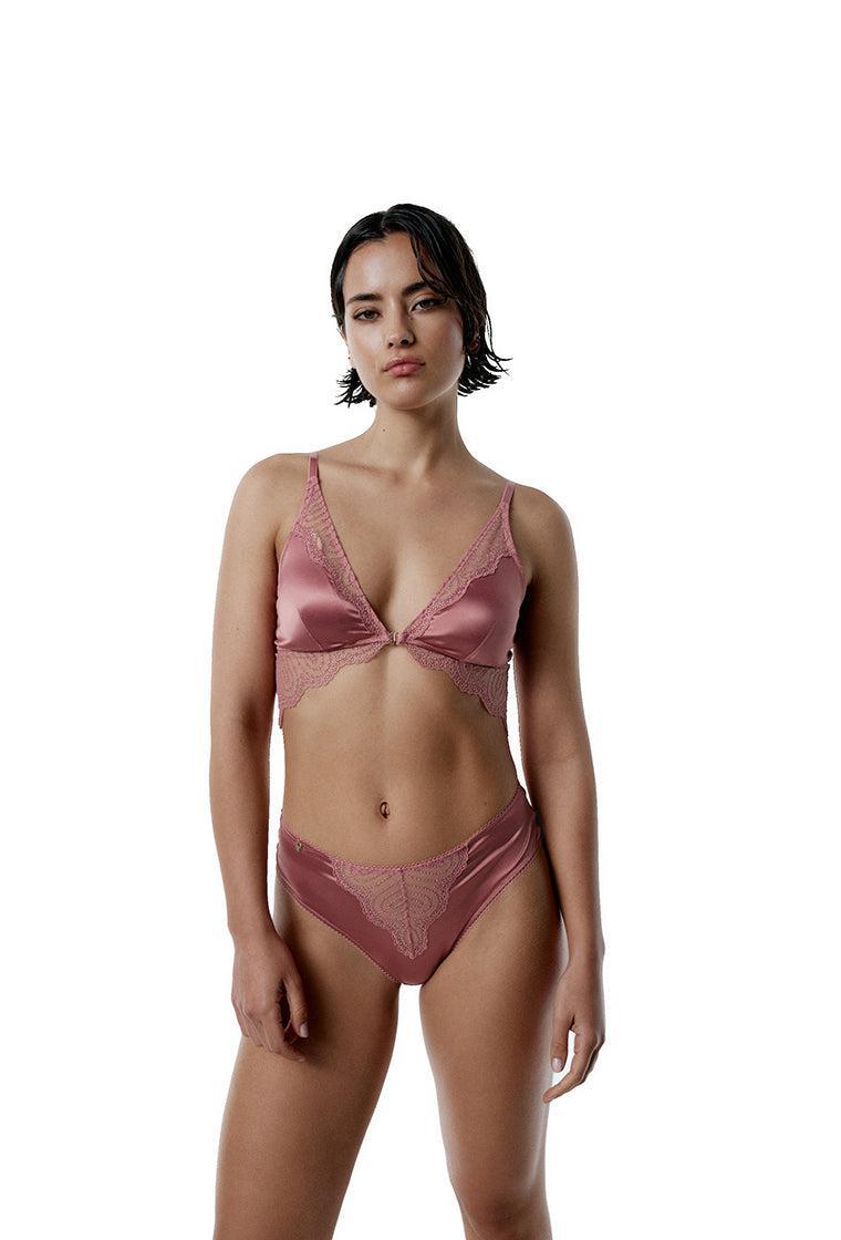 Conjunto de lencería Liora & Giselle - Dusty Rose-Black Limba