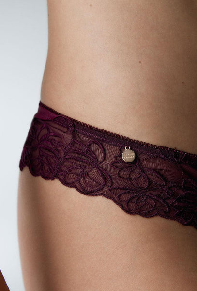 Conjunto de lencería Merlot & Claret - Plum-Black Limba