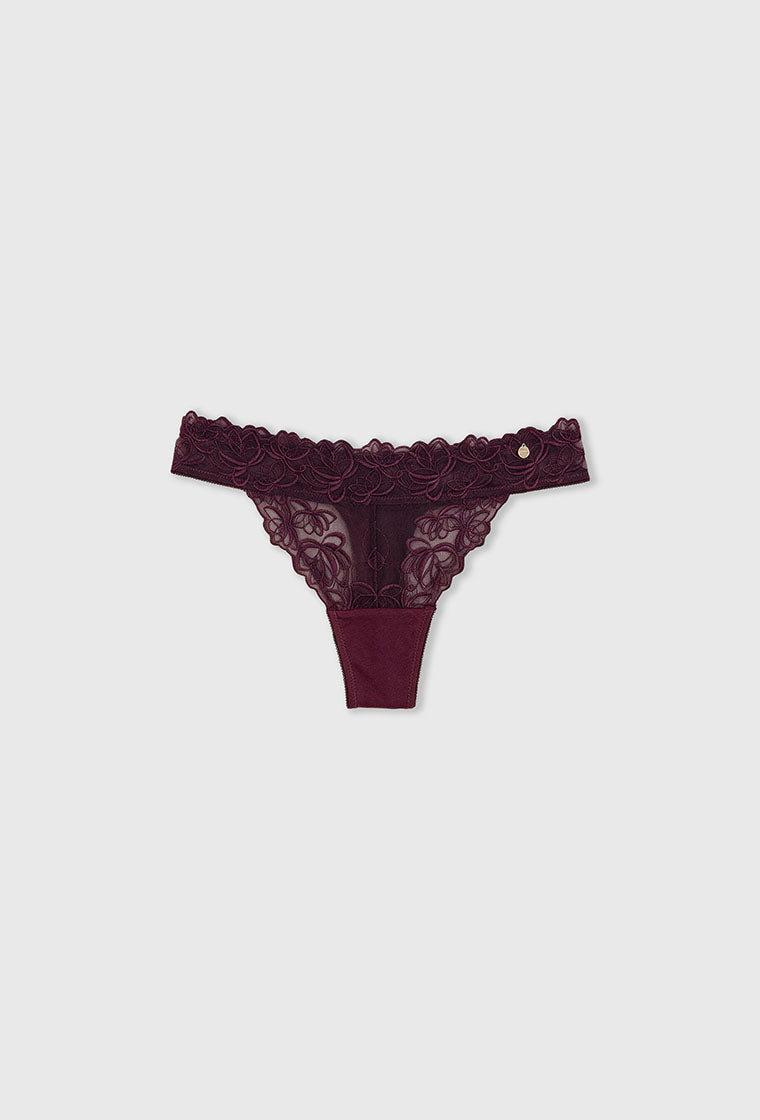 Conjunto de lencería Merlot - Plum-Black Limba