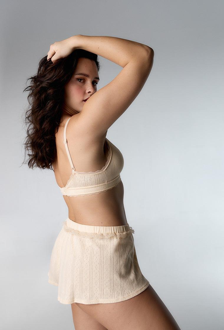 Conjunto de lencería Molly & Barbara - Soft Yellow-Black Limba