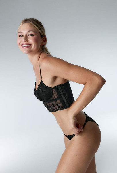 Conjunto de lencería Nerina & Marielle - Black-Black Limba