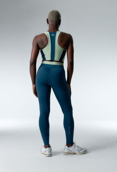 Conjunto deportivo Aqualine - Mid blue & Green-Black Limba