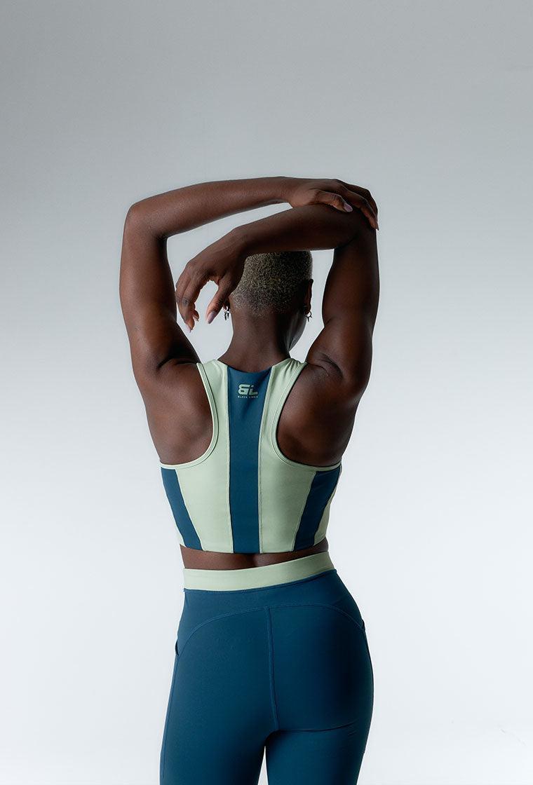 Conjunto deportivo Aqualine - Mid blue & Green-Black Limba