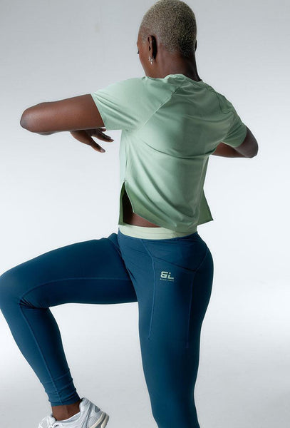 Conjunto deportivo Boost & Aqualine - Frosty green & Mid blue-Black Limba