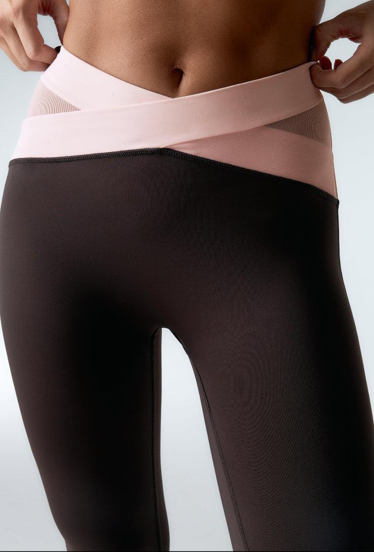 Conjunto deportivo Diardi & Evolve - Chocolate & Marshmallow-Black Limba