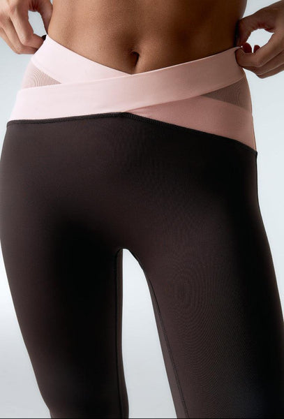 Conjunto deportivo Diardi & Evolve - Chocolate & Marshmallow-Black Limba