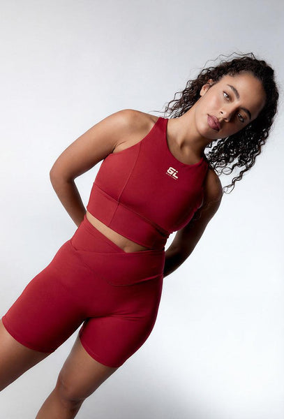 Conjunto deportivo Diardi & Ica Short - Cherry-Black Limba