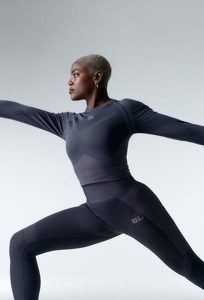 Conjunto deportivo Flex Motion & Flex Form - Grey & Lavender-Black Limba