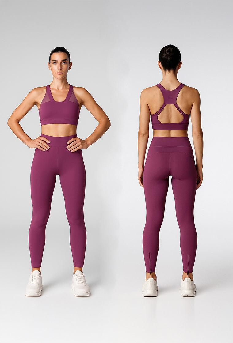 Conjunto deportivo Flexor - Amaranth-Black Limba