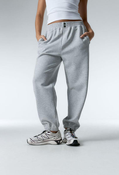 Conjunto deportivo Moon & Cloud - Grey melange-Black Limba