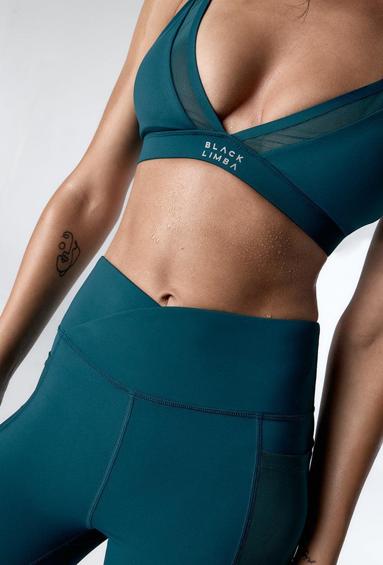 Conjunto deportivo Nadia & Gilda - Peacock-Black Limba